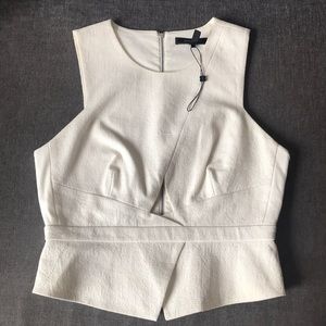 Off white BCBG textured top